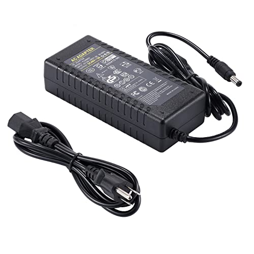 COOLM 48V 2A Power Supply Adapter - COOLM AC 100-240V DC 48V2A Output 96W Power Adapter Interface 5.5 x 2.5mm Plug for PoE Switch/PoE Injector - Image 1