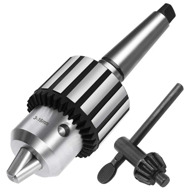 Earl Diamond Super Heavy Duty 5/8" (16mm) Drill Chucks with K32 Chuck Key and MT2 Shank | #2 Morse Taper Arbor (B18) - Image 1