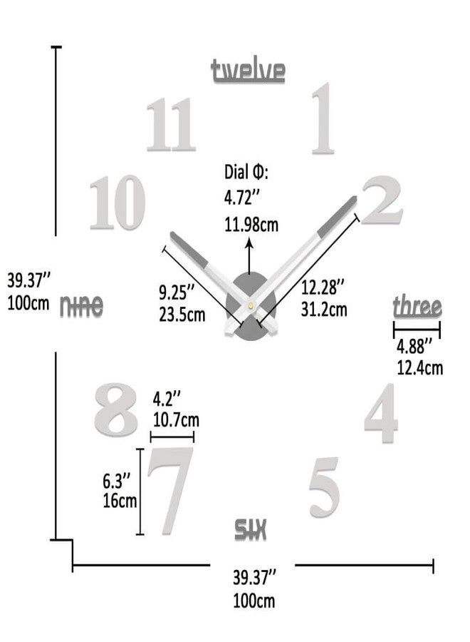 VANGOLD Design Creative Wall Clock - Elegant Wall Art for Living Room Decor - Image 3