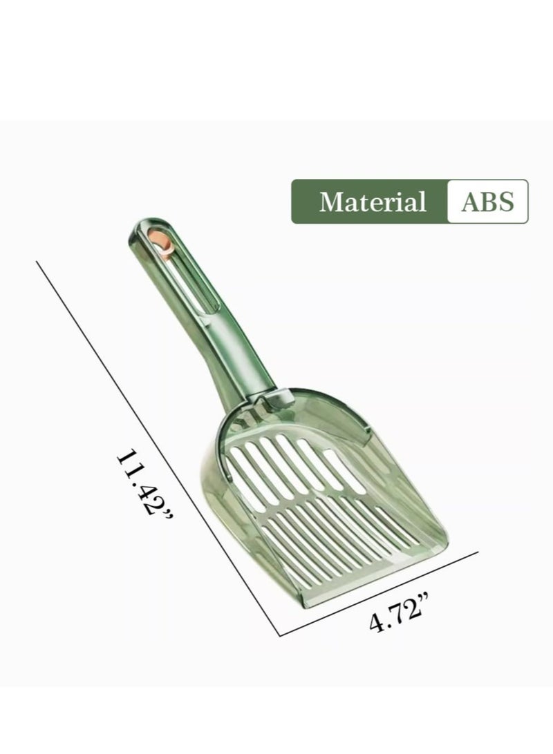 Cat Litter Scoop, 2 Pcs Portable Cat Litter Scoop with Holes, Fast Sifting Cat Litter Scooper, Cat Litter Cleaning Tools, for Litter Box