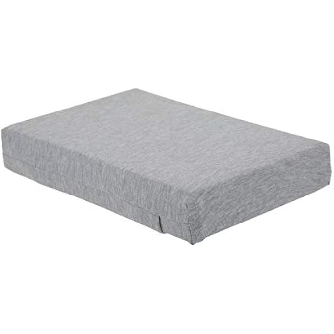 rayihni Foam Pilates And Yoga Head Pad – 2” With Removable, Machine Washable Fabric Cover (Grey) - Image 2