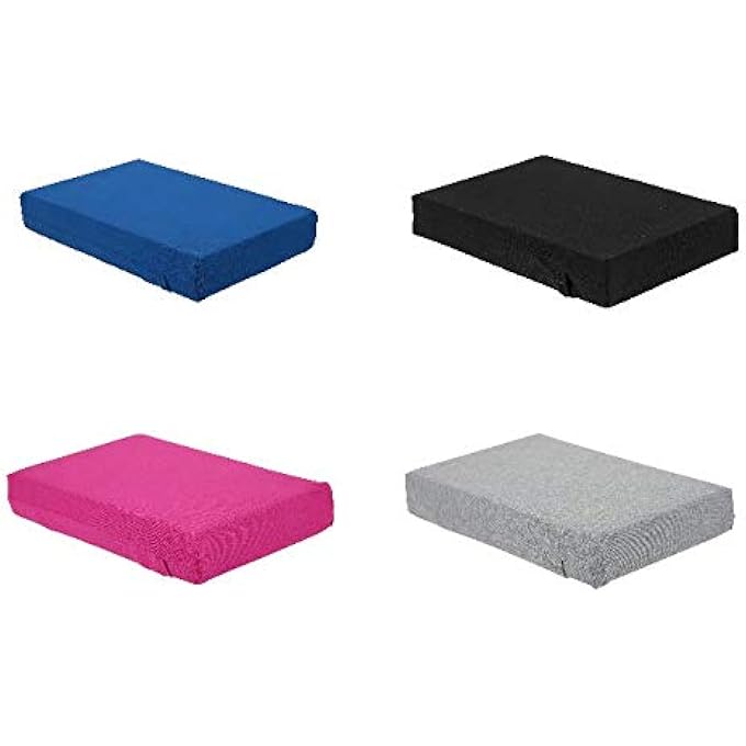 rayihni Foam Pilates And Yoga Head Pad – 2” With Removable, Machine Washable Fabric Cover (Grey) - Image 1