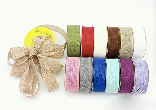 David accessories Burlap Ribbon Perfect for Wedding Home Decoration Gift Wrap Bows Made Handmade Art Crafts 1-1/2 Inch X 10 Yard Spool (Wine Red) - Image 2