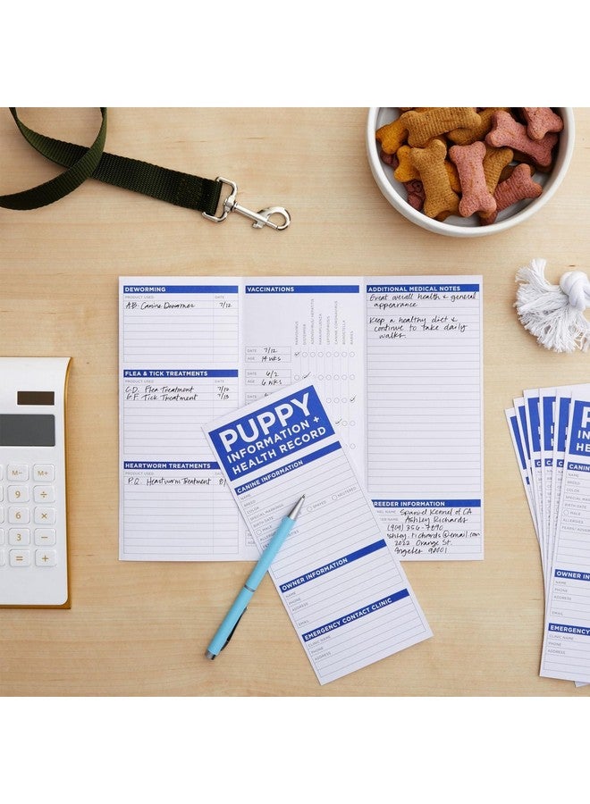 اوكونا اوتبوست بطاقات تسجيل تطعيم الجراء من أوكونا أوت بوست، عبوة من 60 بطاقة، دفاتر سجلات صحة الكلاب (تصميم ثلاثي الطي، 8.5 × 11 بوصة) - Image 2