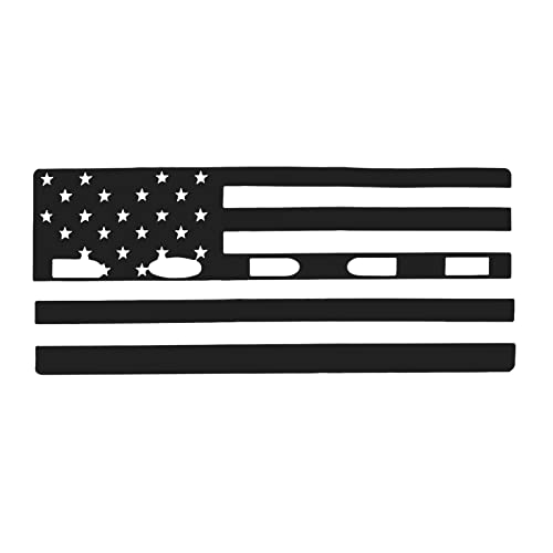 JeCar ملصق ضوء الذيل JeCar علم أمريكا ملصق ضوء خلفي ملحقات خارجية متوافقة مع دودج تشالنجر 2015-2023، أسود - Image 2