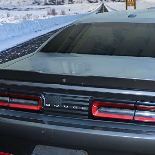 JeCar ملصق ضوء الذيل JeCar علم أمريكا ملصق ضوء خلفي ملحقات خارجية متوافقة مع دودج تشالنجر 2015-2023، أسود - Image 5