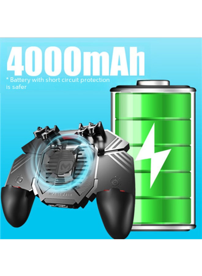 K21 Chicken Eating Artifact Four-finger AK Chicken Eating Linkage Game Handle Suitable For Game Quick Shooting Button-Product Color:AK77 Charging 4000MA  - Image 4
