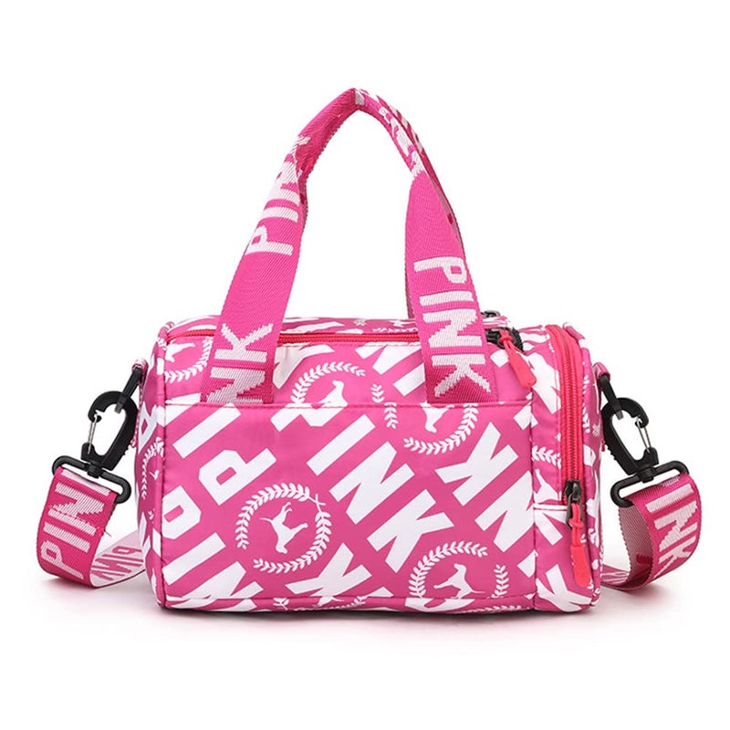 Mini Fashion Fitness Bag PINK Korean Version One Shoulder Crossbody Small Square Bag ins Sports Leisure Fashion Trend Versatile Women's Summer, Mobile Phone Change Bag - Image 1