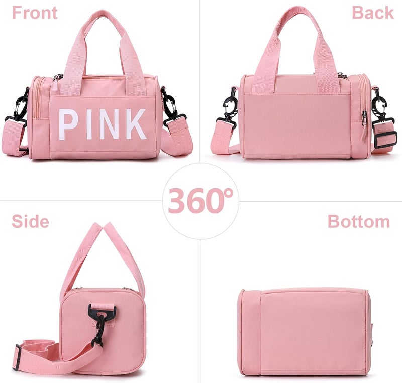 Mini Fashion Fitness Bag PINK Korean Version One Shoulder Crossbody Small Square Bag ins Sports Leisure Fashion Trend Versatile Women's Summer, Mobile Phone Change Bag - Image 3