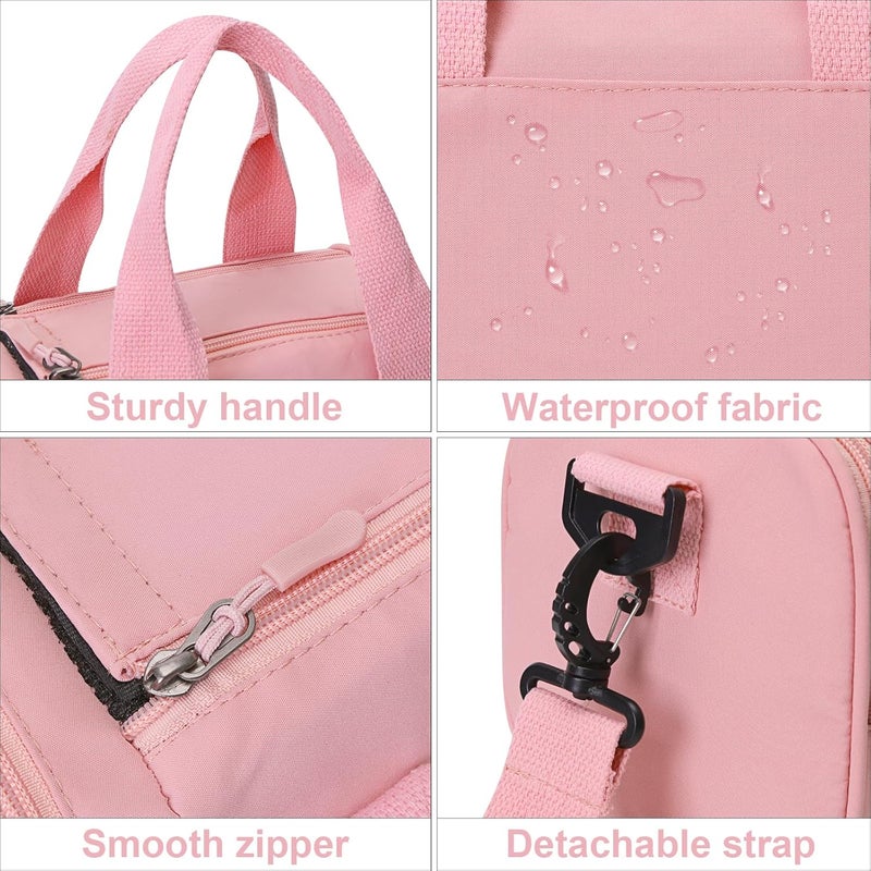 Mini Fashion Fitness Bag PINK Korean Version One Shoulder Crossbody Small Square Bag ins Sports Leisure Fashion Trend Versatile Women's Summer, Mobile Phone Change Bag - Image 4