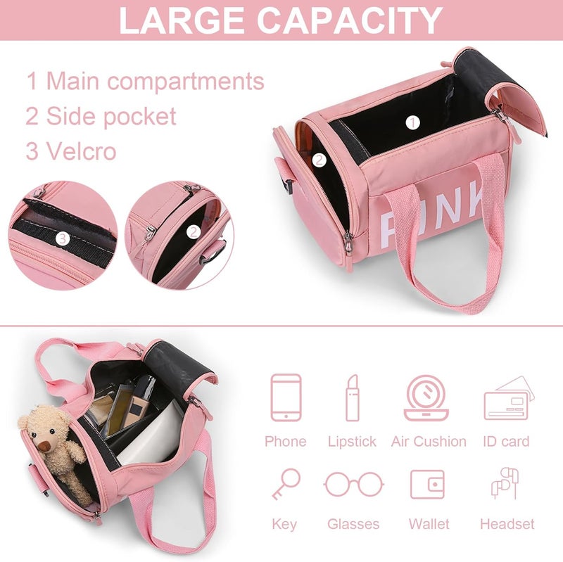 Mini Fashion Fitness Bag PINK Korean Version One Shoulder Crossbody Small Square Bag ins Sports Leisure Fashion Trend Versatile Women's Summer, Mobile Phone Change Bag - Image 5