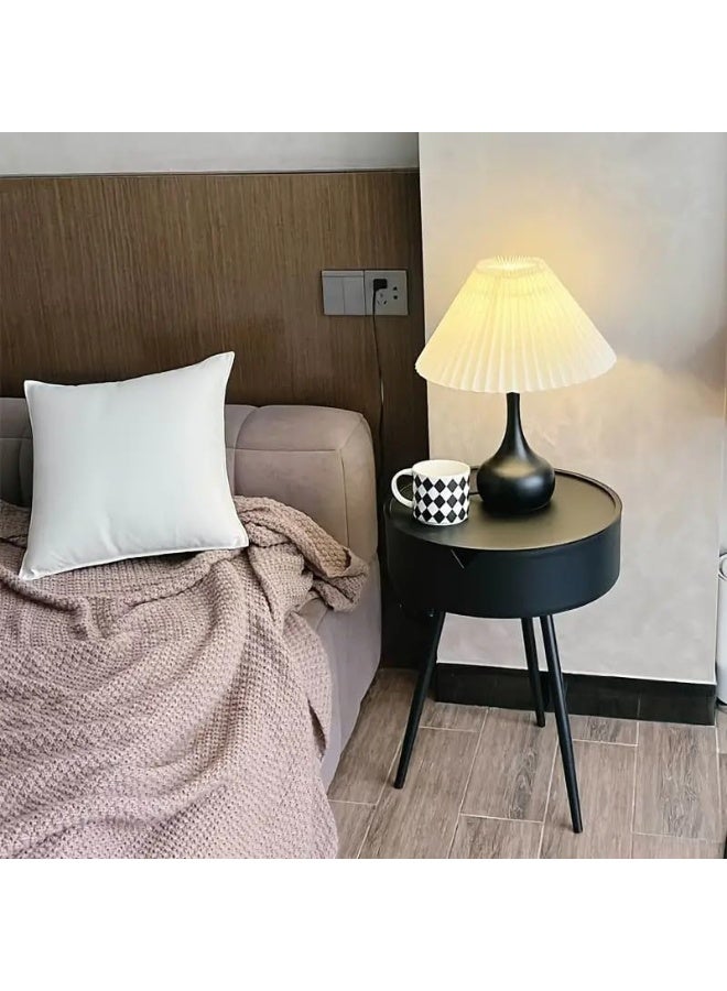 Bedside Table - Stylish, Space-Saving Design With Storage, Easy Assembly, Lightweight Plastic - Image 4