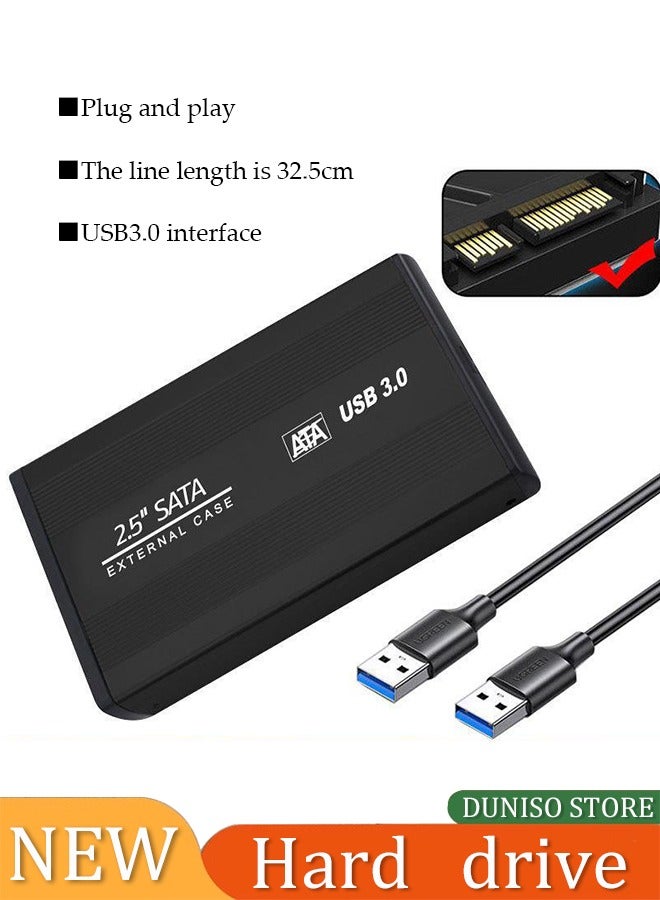 External Hard Drive Enclosure,2.5-inch SSD External Hard Drive Enclosure, SATA to USB3.0 Conversion, SATA Interface Supporting Serial Hard Drives,Compatible with Win10, Win7, Win8, Windows Series