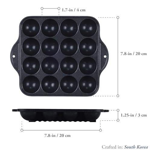 COOKKING - TAKOYAKI Nonstick Grill Pan/Cooking Plate, Made in Korea - Image 5