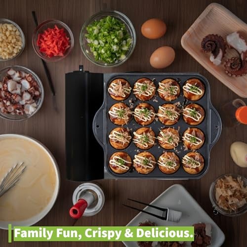 COOKKING - TAKOYAKI Nonstick Grill Pan/Cooking Plate, Made in Korea - Image 2