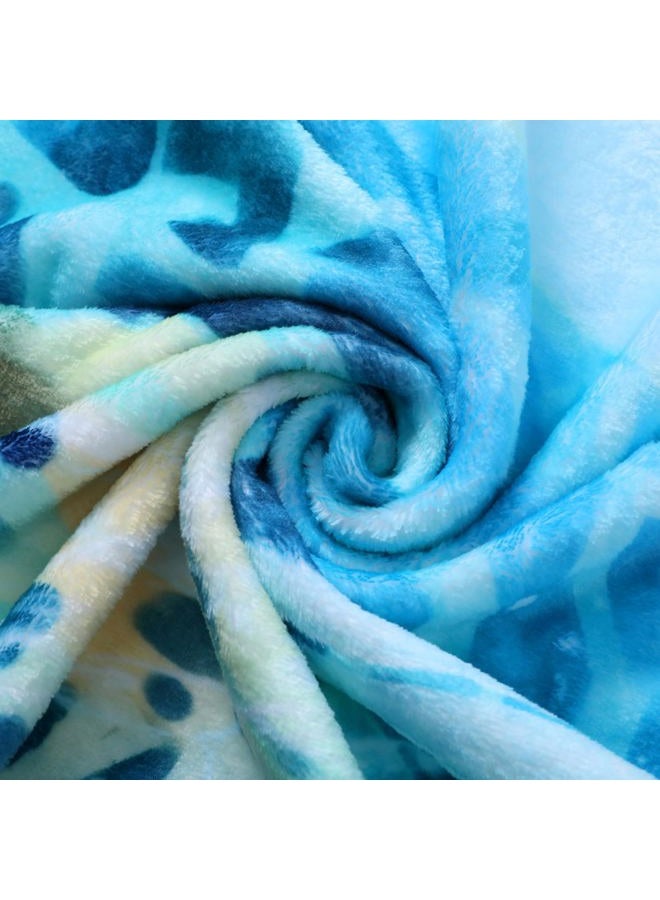 Sviuse Turtle Blanket Throw Sea 3D Turtles Kids Sherpa Blanket Soft Plush Fleece Abstract Tortoise Blue Sea Animals Blanket Gifts for Turtle Lovers Couch Bed Chair Office Sofa (50" x 60", Turtle 1) - Image 5