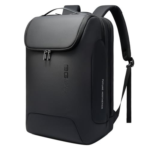 BANGE Men's Laptop Backpack for 17.3Inch Notebook,Waterproof Fashion Travel Backpacks,High Tech Backpack with Water Bottle, Work Business Backpacks for Men and Women - Image 1