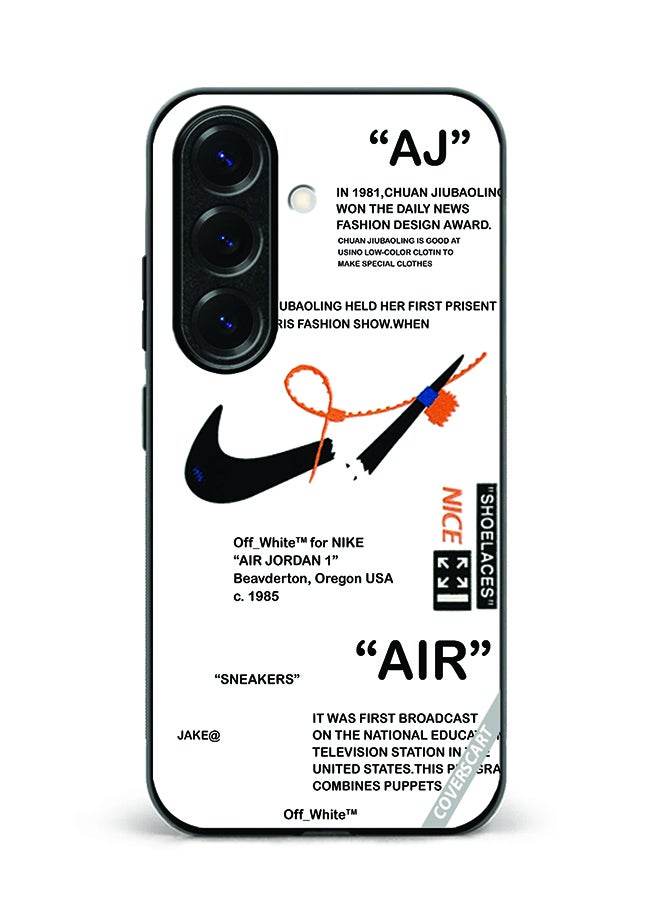 Protective Case Cover For Samsung Galaxy S24 Plus Nike Off White Design White