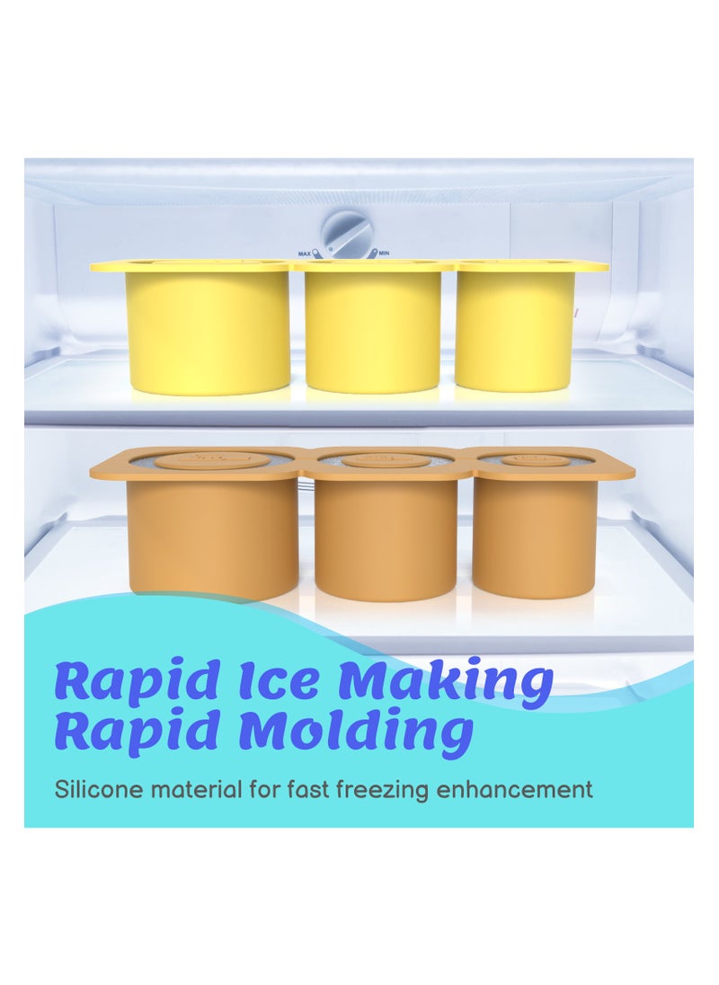 Stanly ice cube tray, suitable for 40oz Stanly water glass ice making mold, reusable cylindrical silicone ice cube mold, can be used for ice drinks, juice, whiskey, cocktails