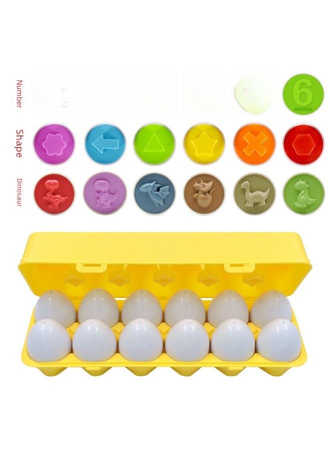 Other Educational Toys Montessori Toys Puzzles Brain Teasers Learning Games Science Kits-Color:Dinosaur Pairing Stacked High - Image 4