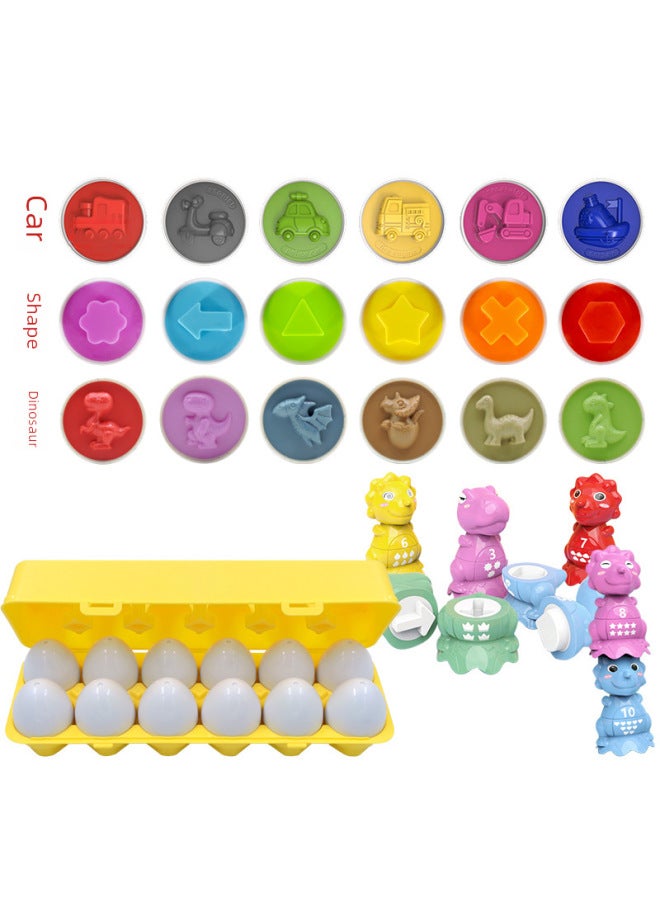 Other Educational Toys Montessori Toys Puzzles Brain Teasers Learning Games Science Kits-Color:Dinosaur Pairing Stacked High - Image 2