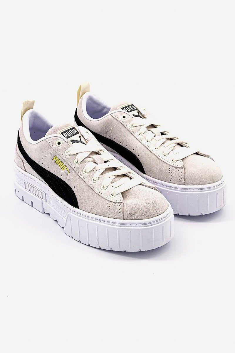 PUMA Women Mayze Lace Up Shoes, Ivory Glow - Image 1