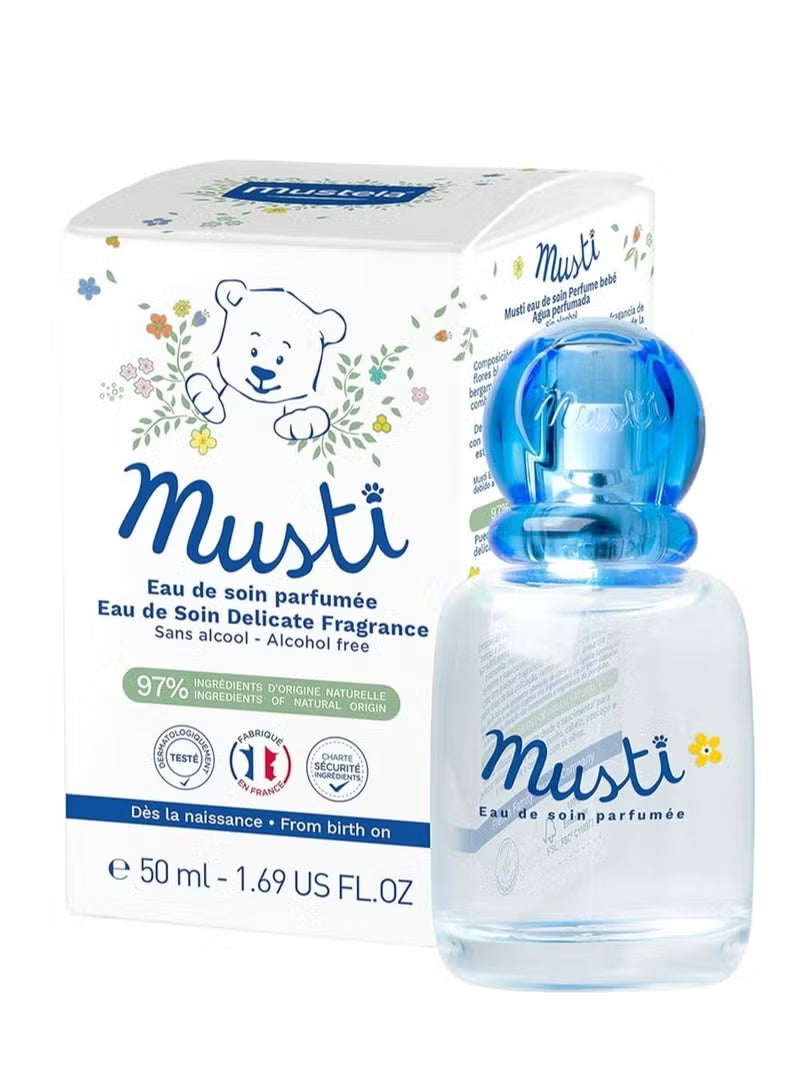 موستيلا ماء عطر موستيلا موستي - عطر خالي من الكحول للأطفال، مع رائحة البابونج والعسل 50 مل - Image 1