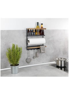 Refrigerator Spice Rack Storage Rack with Paper Towel Holder Rustproof