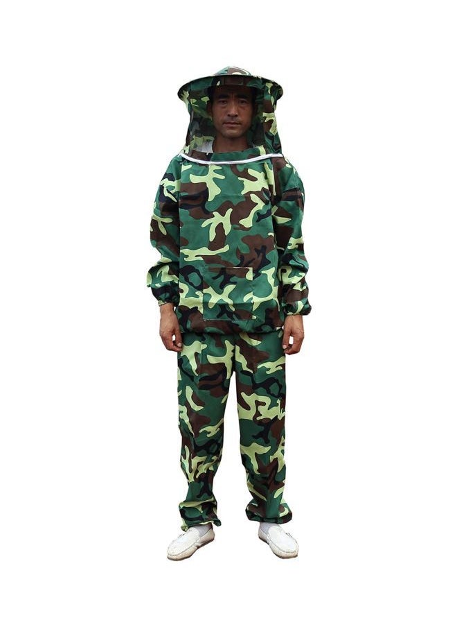 NIBEMINENT Beekeeping Suit With Hood Camouflage  - Image 2