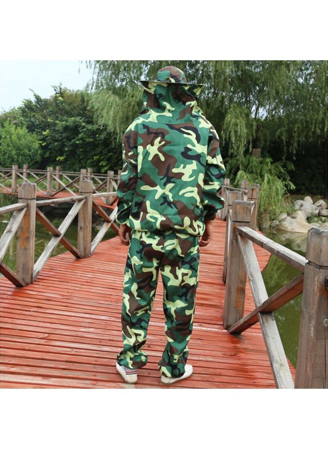 NIBEMINENT Beekeeping Suit With Hood Camouflage  - Image 4