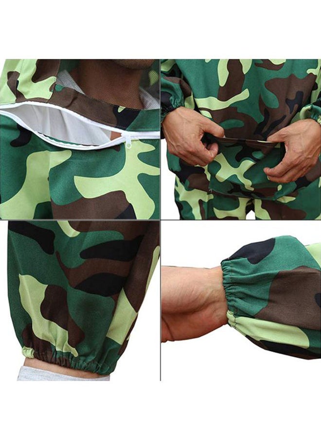 NIBEMINENT Beekeeping Suit With Hood Camouflage  - Image 5