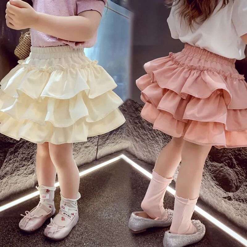 New Girls' Skirt Summer Western Style Children'S Cake Group Little Girls' Short Skirt Puffy Skirt Princess - Image 4