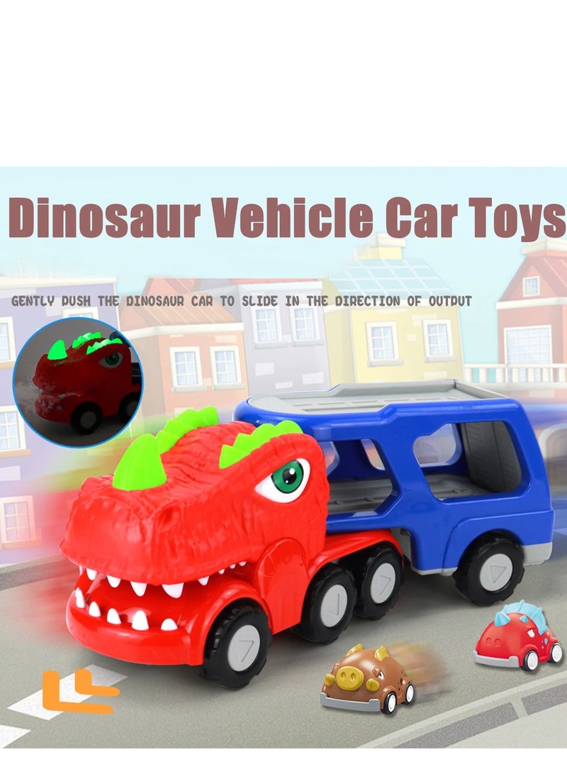 Monster Truck Toys for 2-5 Year Olds, 5-Piece Dinosaur Toys for Age 2-6, Pull Back Cars for Toddlers & Girls, Birthday Gifts  - Image 5