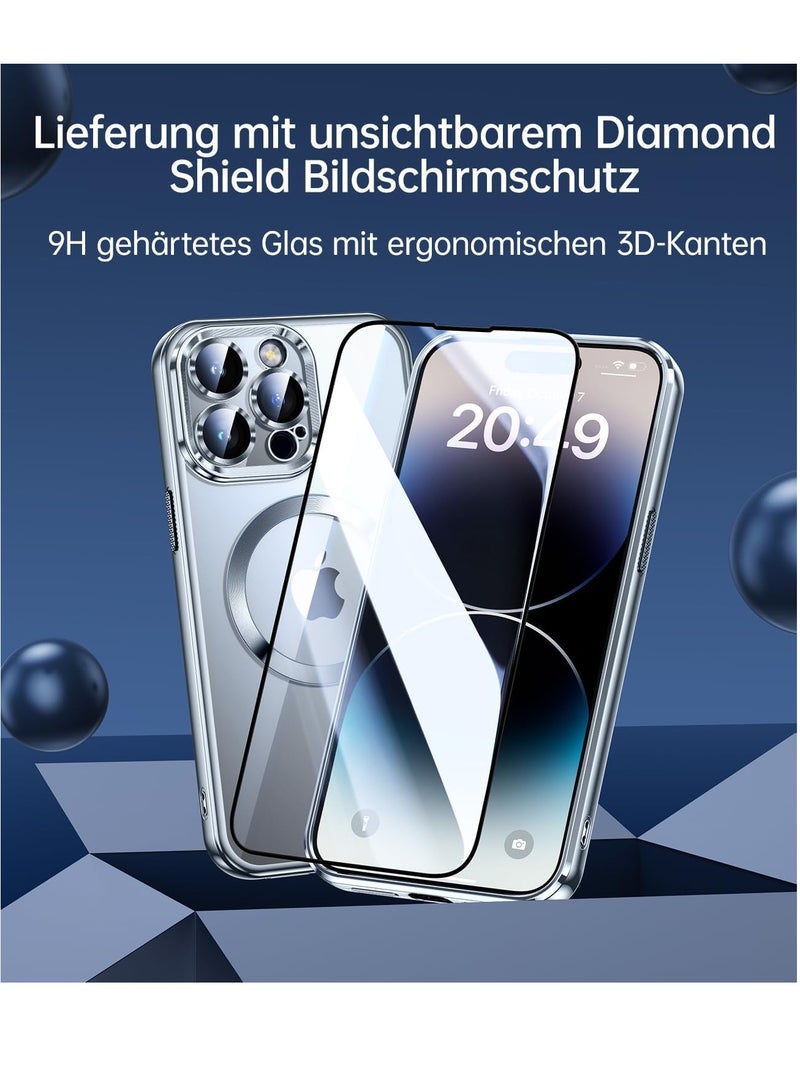 ELTRAZONE -- iPhone 15 Pro Max Case with Integrated Camera Lens Protection [TOP N56 Magnets] [Military Grade Drop Protection] for Magsafe Women Men iPhone 15 Pro Max Cover Case 6.7" Natural Titanium - Image 5