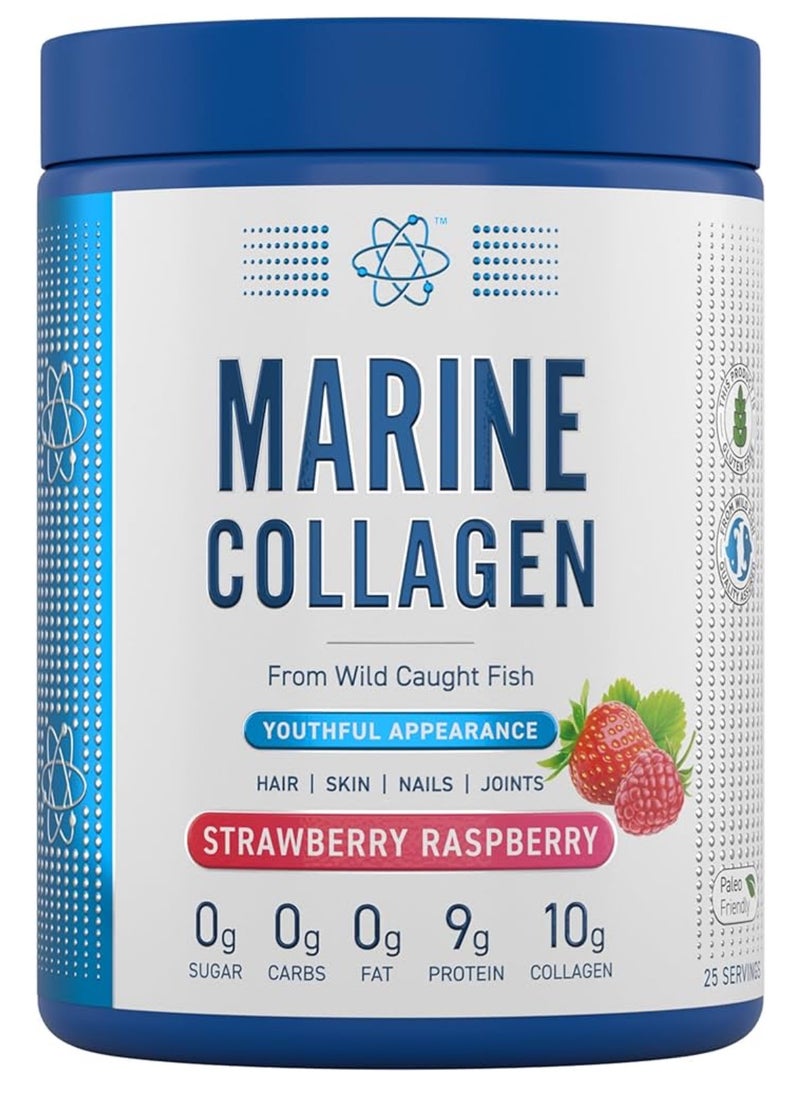 Applied Nutrition Marine Collagen Powder, Skin Hair Nails Strawberry & Raspberry 300g  - Image 1