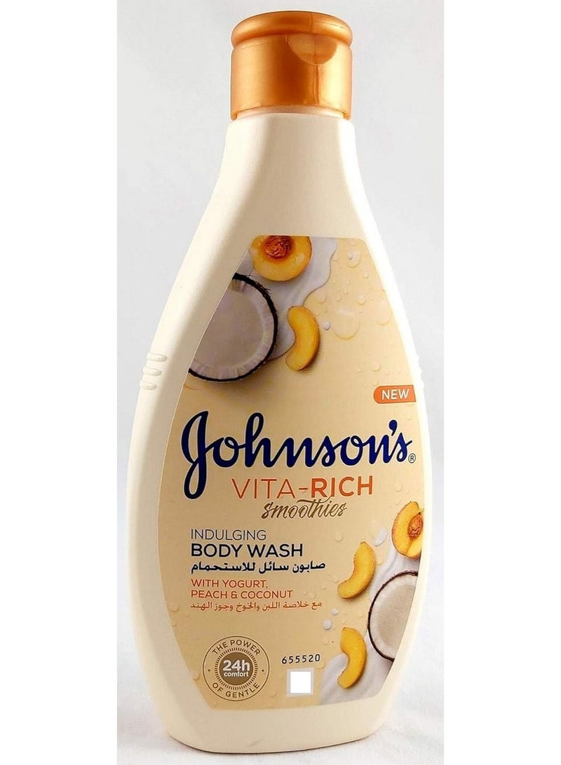 Johnson's Vita-Rich Smoothies Indulging Body Wash With Yogurt Peach & Coconut 250 ML 250ml - Image 1