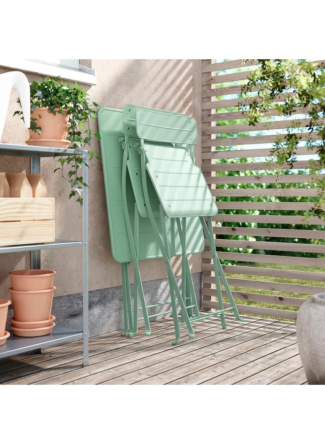 Zaboon Folding Chair, Light Green Outdoor - Image 4