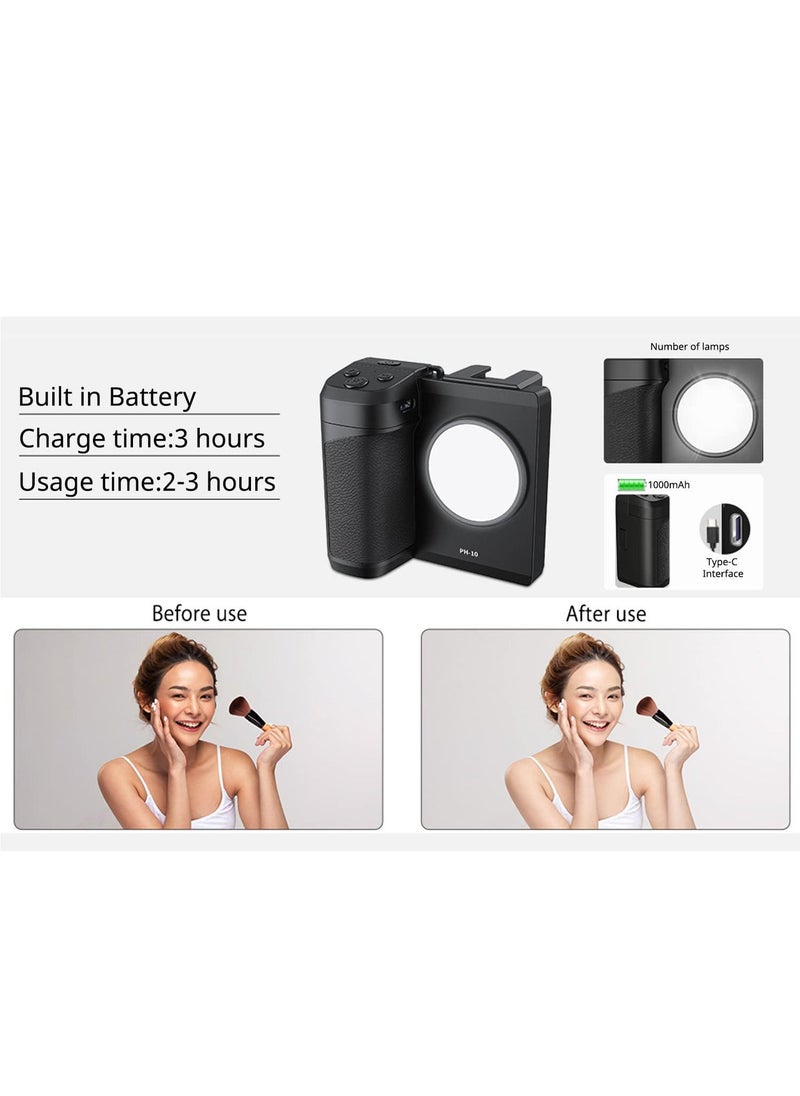 Generic - Smartphone Camera Grip, Griphone CapGrip with Detachable Wireless Remote Control, Three-Speed Adjustable Fill Light for Phones Video/Photo Shooting - Image 1