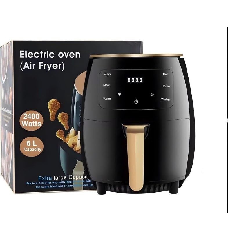 MVM Enterprise Digital Air Fryer for Home with Touch Panel Preset 1500W Electric Air Fryer with Hot Air Circulation Touch Screen Uses black colour 1 pcs - Image 1