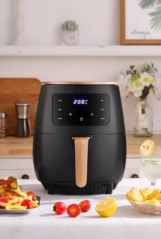 MVM Enterprise Digital Air Fryer for Home with Touch Panel Preset 1500W Electric Air Fryer with Hot Air Circulation Touch Screen Uses black colour 1 pcs - Image 5