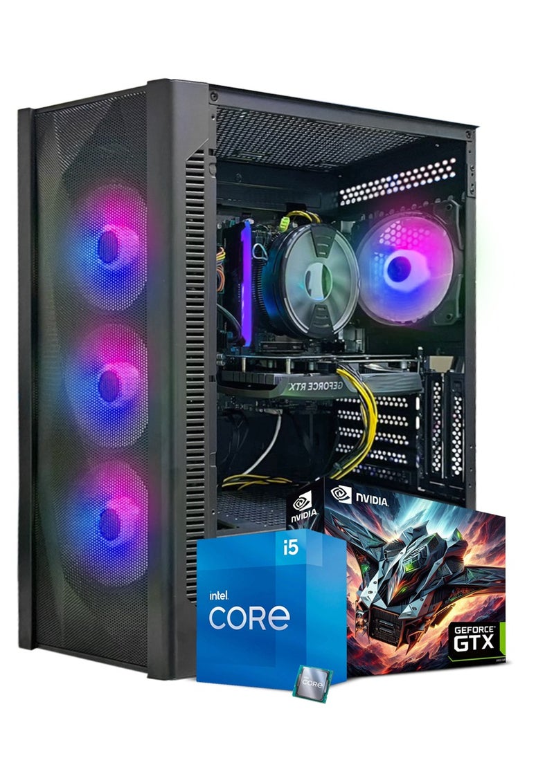 Truenort Gaming PC, Intel Core i5-11400F, GTX 1650, 16GB RAM, 512GB SSD, 550W PSU,Window 11 Pro, Black Case  - Image 1