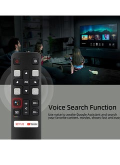 Generic Universal Voice Remote Control for TCL-Android-TV-Remote, RC802V for TCL Smart TVs with Google Voice Function  - Image 3