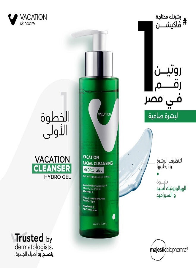 VACATION Facial Cleansing Hydro Gel Hyaluronic Acid Ceramide -200 Ml Packaging May Vary - Image 4