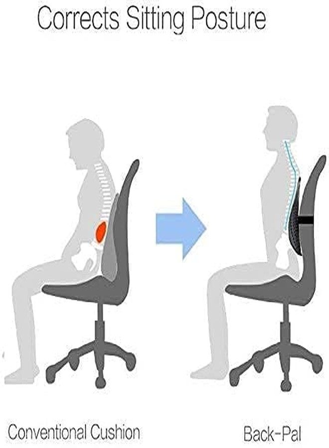 PROSFIA وسادة دعم أسفل الظهر من بروسفيا، وسادة مريحة لدعم أسفل الظهر مع دعم ظهر قابل للتعديل بخمسة ارتفاعات وغطاء شبكي يسمح بالتهوية، دعم للظهر لكرسي المكتب أو السيارة - تحسين وضعية الجلوس وتخفيف الألم - Image 3