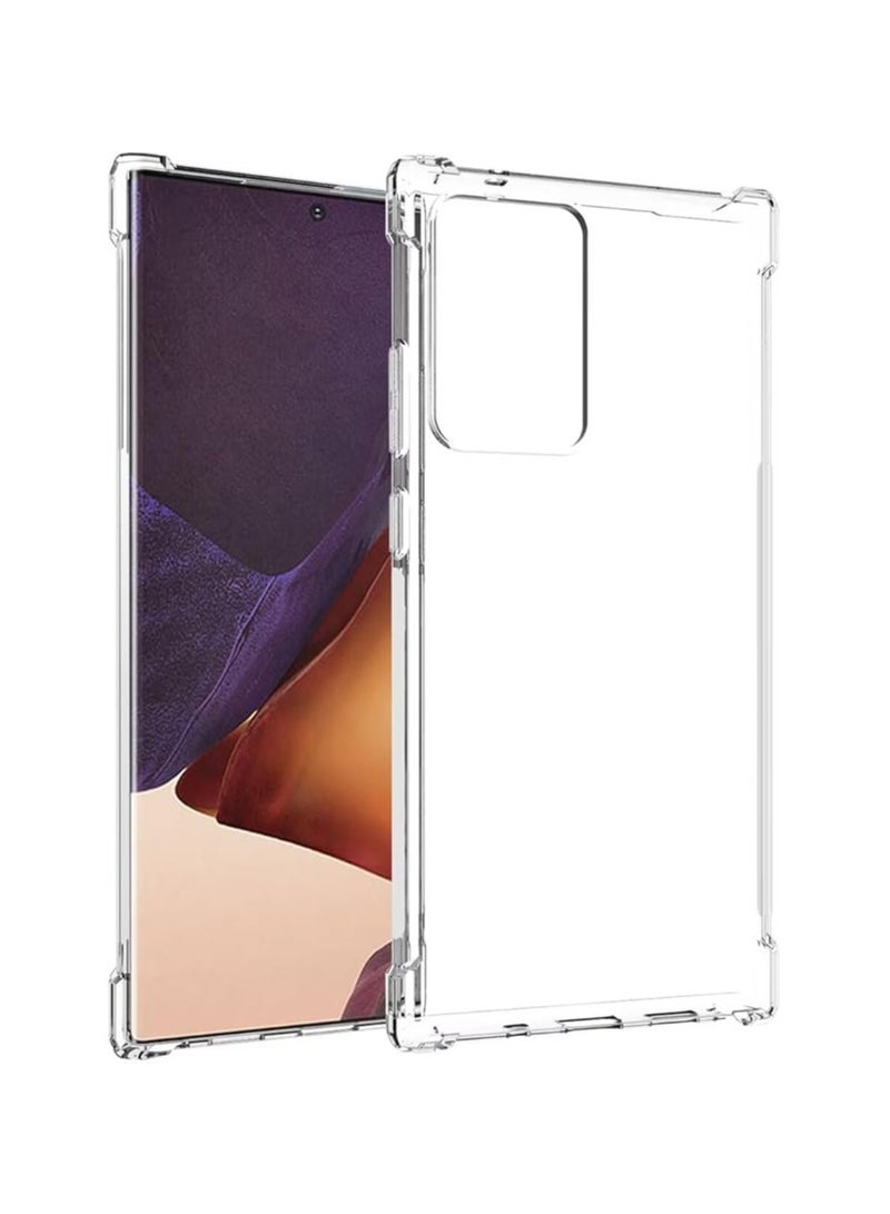 Case for Samung Galaxy Note 20 Ultra 5G Case, Clear Flexible Bumper TPU Soft Rubber Silicone Cover Phone Case - Image 3