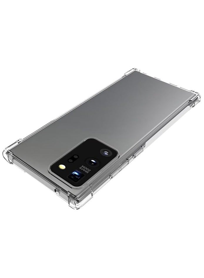 Case for Samung Galaxy Note 20 Ultra 5G Case, Clear Flexible Bumper TPU Soft Rubber Silicone Cover Phone Case - Image 4