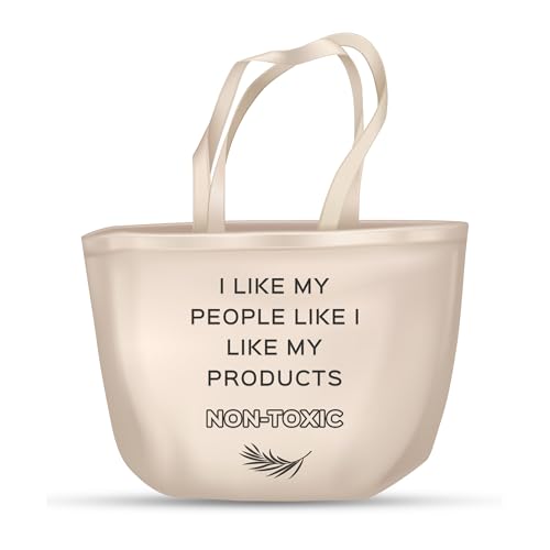 Bio Valley Cotton & Jute Reusable Tote Bag Printed | Eco-Friendly Multipurpose Grocery, Shopping, Beach & Gift Bag | Durable Canvas Printed Tote for Women - 33x29x7cm, Natural - Image 2
