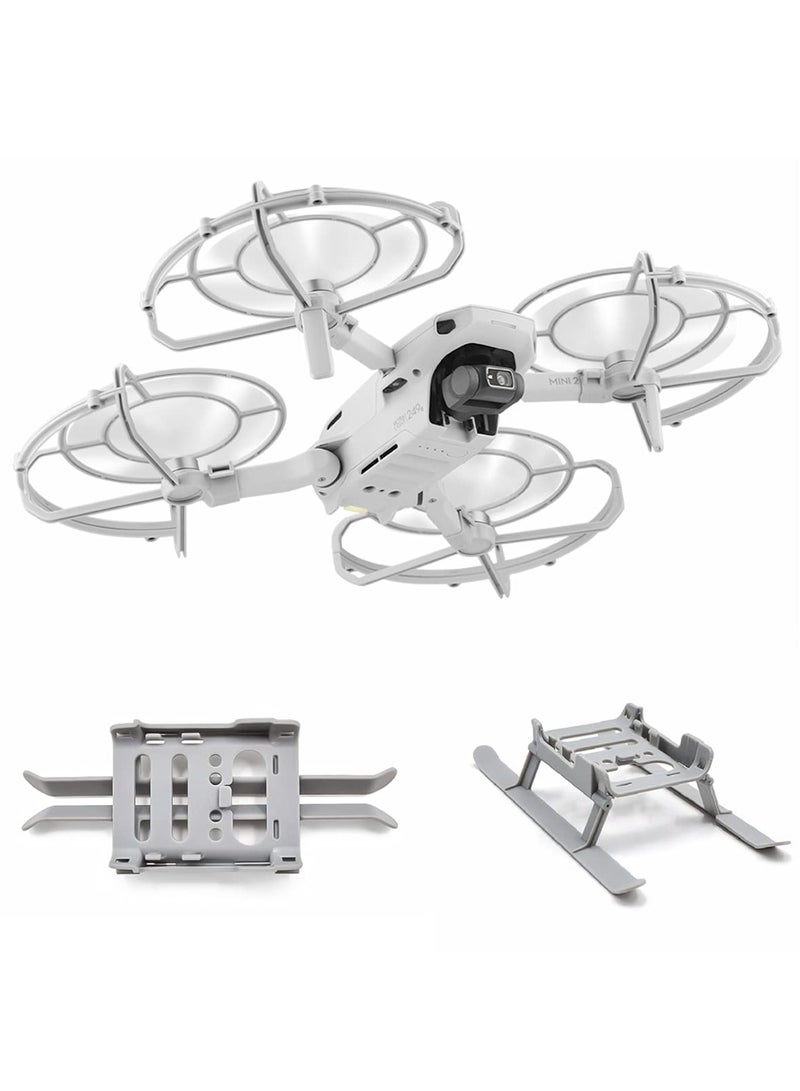 Propeller Guards and Foldable Landing Gear Extension Legs for DJI Mavic Mini 2 / SE, Drone Accessories Compatible with DJI Mini 2, for DJI Mini SE, for Mavic Mini Drone Cover Accessories - Image 1