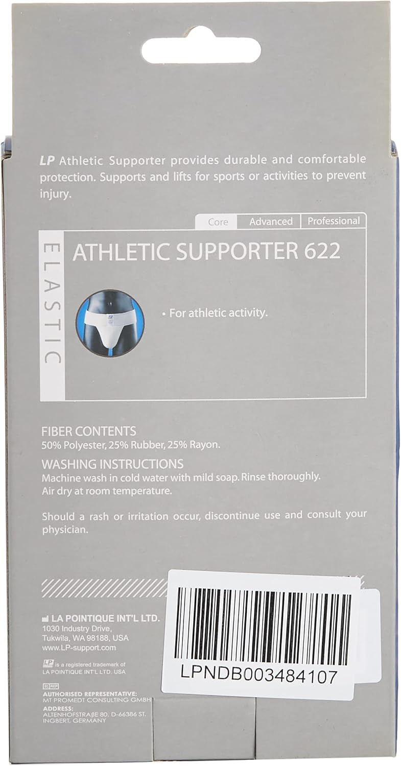 LP Support 622 Athletic Supporter, White - XL - Image 2