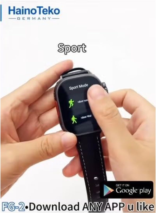 Haino Teko HainoTeko FG-2 5G Android Smart Watch | SIM Support, GPS & WiFi, Health Tracking, Download Any App (WhatsApp/TikTok/ChatGPT) - Image 5